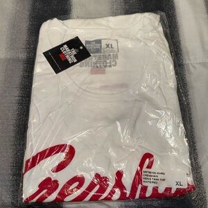 The Marathon Crenshaw Tank Top White and Red Graphic Men's Shirt XL
